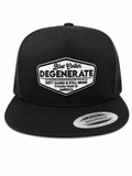All black blue collar degenerate hat